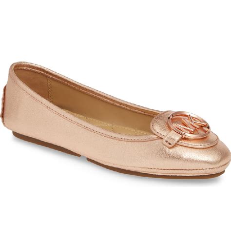 michael kors ballet flats gold|michael kors lillie flats.